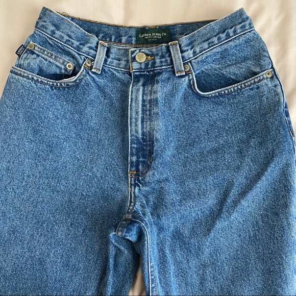 Vintage 90s Ralph Lauren Mid Rise Jeans Size 6P - Picture 2 of 3
